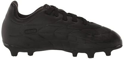 adidas Copa Pure.3 Firm Ground Soccer Shoe, Black/Black/Black, 4 US Unisex Big Kid