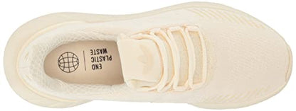 adidas Women's Swift Run 22 Sneaker, Wonder White/Wonder White/Black (Deconstructed), 8
