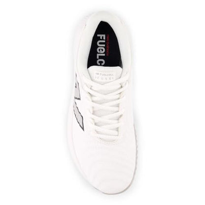New Balance Women's FuelCell Fuse v4 Turf Trainer Softball Shoe, Optic White/Raincloud/Ice Blue, 7.5