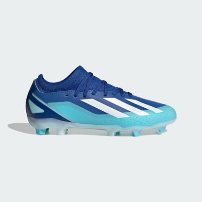 adidas Soccer X Crazylight.3 Firm Ground (Little Kid/Big Kid) Bright Royal/White/Solar Red 5 Big Kid M