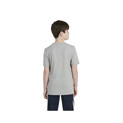 adidas Boys' Short Sleeve Liquid Camo Logo Tee, Medium Grey Heather
