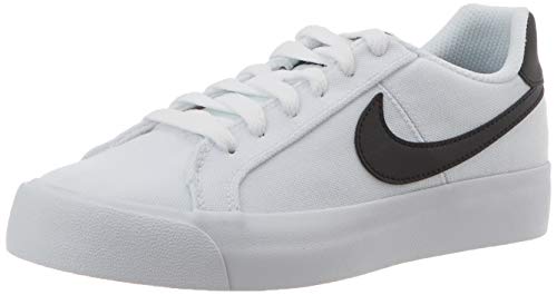Nike Women's Low-Top Sneakers, White Black, 8