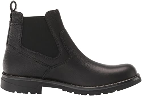 Clarks Men's Morris Up Waterproof Chelsea Boot, Black, 9 Wide