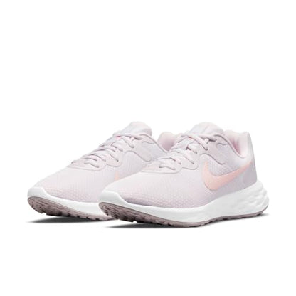 NIKE Women's Race Running Shoe, Lt Violet Champagne White, 7.5