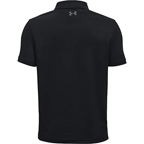 Under Armour Boy's Performance Polo (Big Kids) Black XL (18-20 Big Kids)