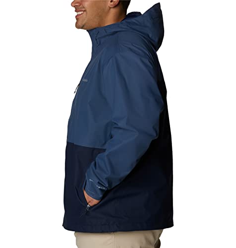 Columbia Men's Hikebound Jacket, Dark Mountain/Collegiate Navy, 2X Tall