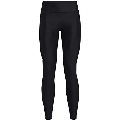 Under Armour Women's HeatGear Armour Mid No-Slip Waistband Pocketed Leggings , Black (001)/White , Medium