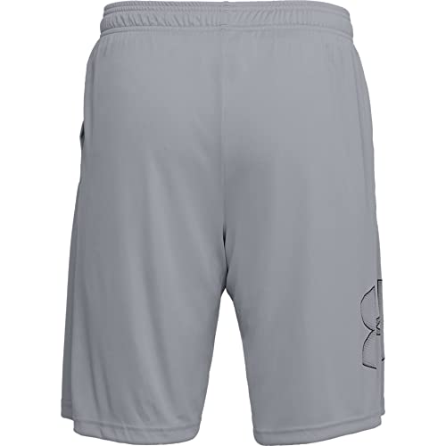 Under Armour Mens Tech Graphic Short , Steel (035)/Black , Large