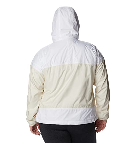 Columbia Women's Flash Challenger Lined Windbreaker, Chalk/White, Medium