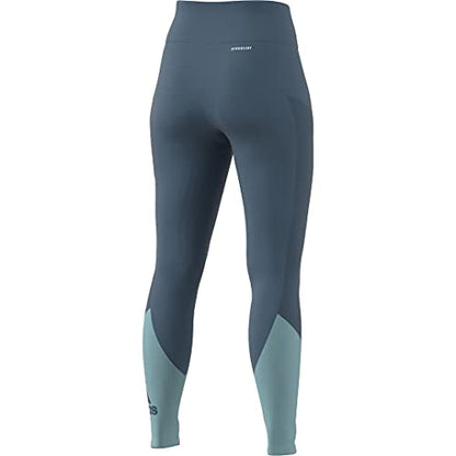adidas Women's Big Logo Sport Tights, Orbit Indigo/Mint Tone/White, Large