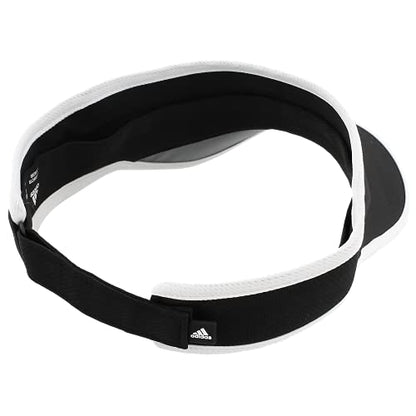 adidas Women's Superlite Visor, Black/White, One Size