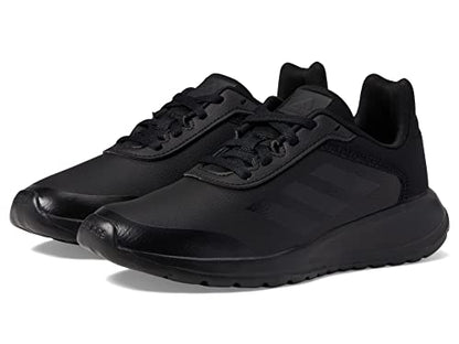 adidas Tensaur Running Shoe, Black/Black/Black, 3 US Unisex Little Kid