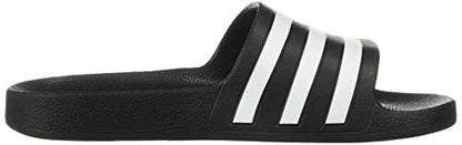 adidas Unisex Adilette Aqua Slides Sandal, Core Black/White/Core Black, 9 US Men