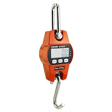 Liberty LS-931 Portable Industrial Hanging Scale for Luggage Weight 600lb x 0.2(lb) / 300kg x 0.1(kg)