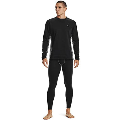 Under Armour Men's Standard ColdGear Packaged Base Leggings, (001) Black / / Pitch Gray, X-Large
