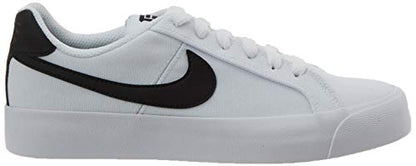Nike Women's Low-Top Sneakers, White Black, 8