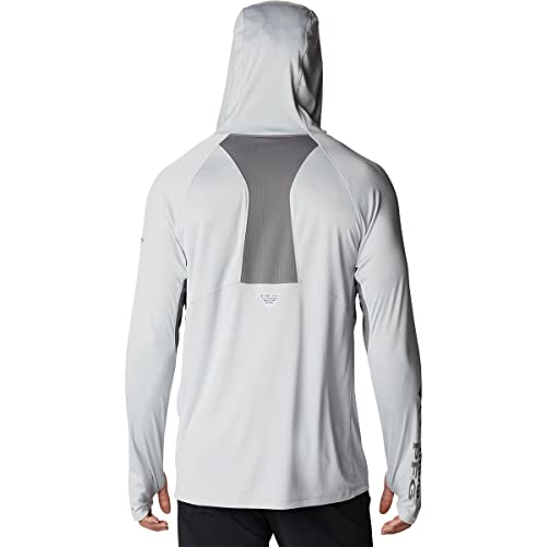 Columbia Men's Terminal Tackle Vent Hoodie, Cool Grey/City Grey, Medium