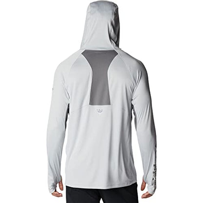 Columbia Men's Terminal Tackle Vent Hoodie, Cool Grey/City Grey, Medium