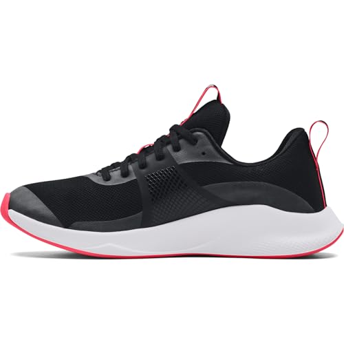 Under Armour womens Ua Charged Aurora Cross Trainer, Black/White, 7.5 US