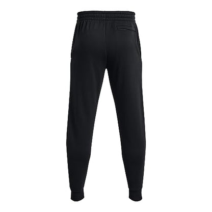 Under Armour Men's Standard Rival Fleece Graphic Joggers, (001) Black / / White, X-Large