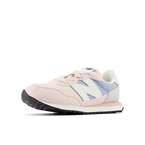 New Balance Girls 237 V1 Bungee Sneaker, Quartz Pink/Light Arctic Grey, 2.5 Little Kid