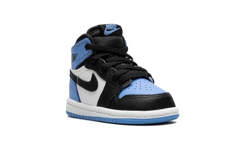 Nike Air Jordan 1 Retro High OG UNC Toe 2023 TD University Blue/Black/White Toddler Little Kid (us_Footwear_Size_System, Toddler, Numeric, Medium, Numeric_10)