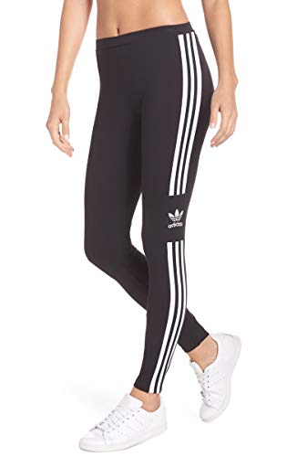 adidas Originals womens Loungewear Trefoil Tights athletic track pants, Black, X-Large US