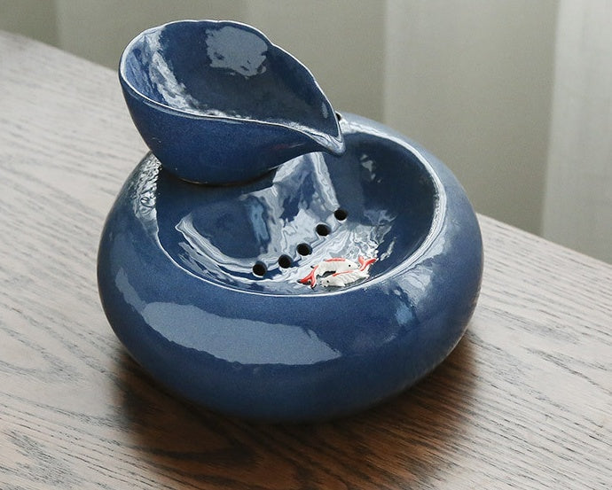 Ceramic Drinking Fountain & Shallow Soaking Pool