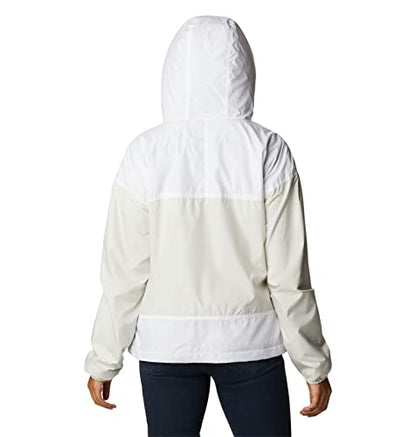 Columbia Women's Flash Challenger Lined Windbreaker, Chalk/White, Medium