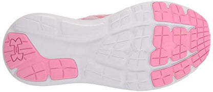 Under Armour Girls Grade School Surge 3 Slip on Sneaker, (600) Prime Pink/Flamingo/Metallic Silver, 3.5 Big Kid