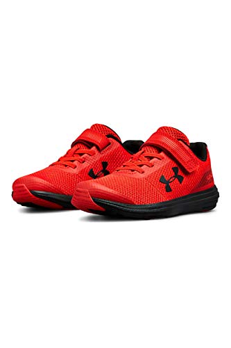 Under Armour Pre School Surge RN Alternate Closure Sneaker, Red (600)/Black, 11 US Unisex Little Kid