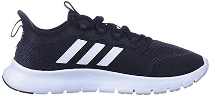 adidas Women's Vario Sport Running Shoe, Black/White/Grey, 7.5