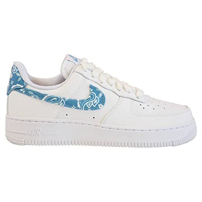 Nike Womens WMNS Air Force 1 Low DH4406 100 Paisley - Worn Blue - Size 7.5W
