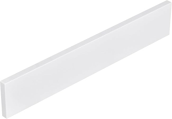 21 Inch Solid White Sidesplash, 1-Piece Bathroom Vanity Sidesplash, Engineered Stone Vanity Sink Countertop Sidesplash