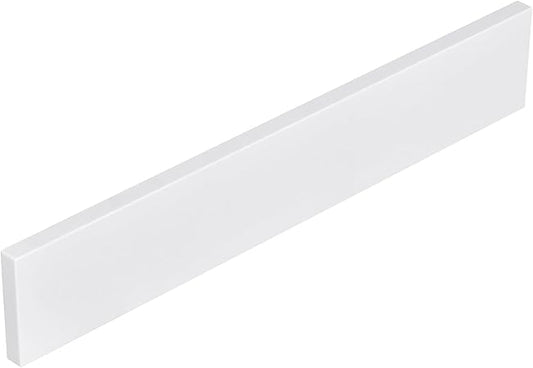 21 Inch Solid White Sidesplash, 1-Piece Bathroom Vanity Sidesplash, Engineered Stone Vanity Sink Countertop Sidesplash