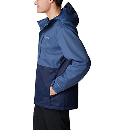 Columbia Men's Hikebound Jacket, Dark Mountain/Collegiate Navy, 2X Tall