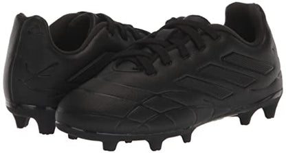 adidas Copa Pure.3 Firm Ground Soccer Shoe, Black/Black/Black, 4 US Unisex Big Kid