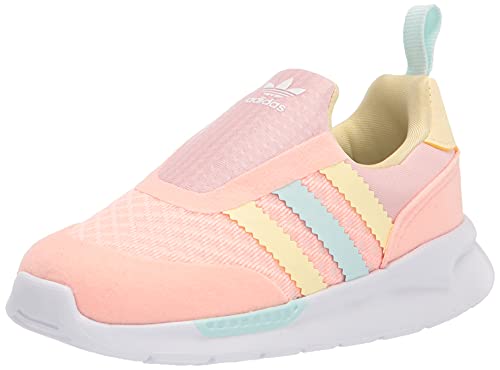 adidas Originals Zx 360 Sneaker, Haze Coral/Easy Yellow/Halo Mint, 3 US Unisex Little Kid