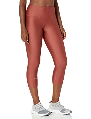 Under Armour womens HeatGear Armour High Waisted Capri , Cinna Red (688)/Black , 1X