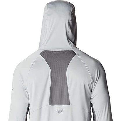 Columbia Men's Terminal Tackle Vent Hoodie, Cool Grey/City Grey, Medium