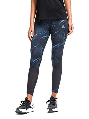 adidas Woman’s Own The Run 7/8 Mid Rise Mesh Tights, XS, Real Blue/Collegiate Royal/Legend Ink