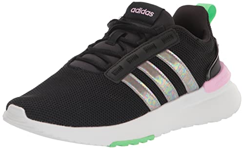 adidas Racer TR21 Running Shoe, Core Black/Core Black/Beam Green, 5 US Unisex Big Kid