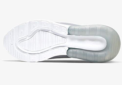 Nike Air Max 270 Extreme (Big Kid) White/White/Metallic Silver/White 6 Big Kid M