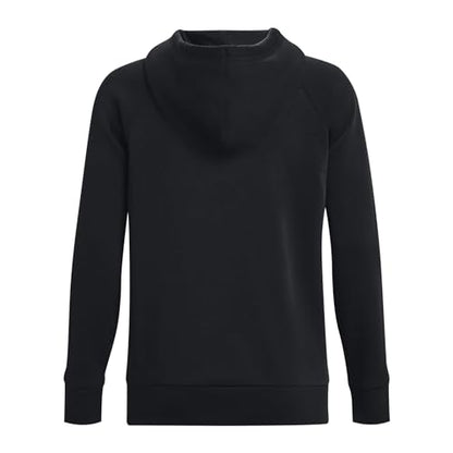 Under Armour Womens Rival Fleece Big Logo Hoodie , (001) Black / / White , Medium