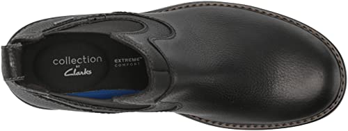 Clarks Men's Morris Up Waterproof Chelsea Boot, Black, 9 Wide