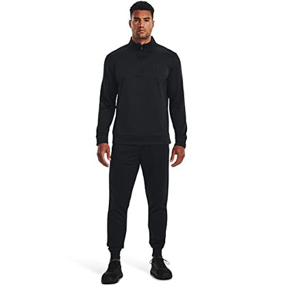 Under Armour Mens Armourfleece 1/4 Zip , (001) Black / / Black , Large