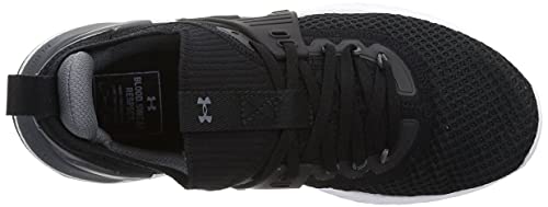 Under Armour Men's Project Rock 4 Training Shoe (11, Black/White, Numeric_11)
