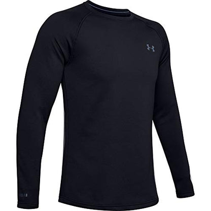 Under Armour Mens Packaged Base 4.0 Crew T-shirt , Black (001)/Pitch Gray , Large
