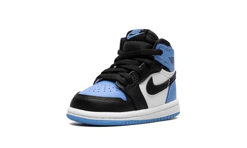 Nike Air Jordan 1 Retro High OG UNC Toe 2023 TD University Blue/Black/White Toddler Little Kid (us_Footwear_Size_System, Toddler, Numeric, Medium, Numeric_10)