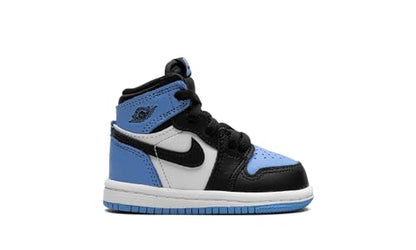 Nike Air Jordan 1 Retro High OG UNC Toe 2023 TD University Blue/Black/White Toddler Little Kid (us_Footwear_Size_System, Toddler, Numeric, Medium, Numeric_10)